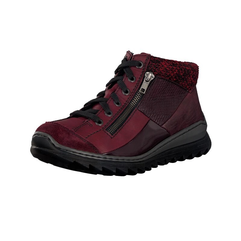 Botas Rieker M6243-35 Para Mulher - Vermelhas